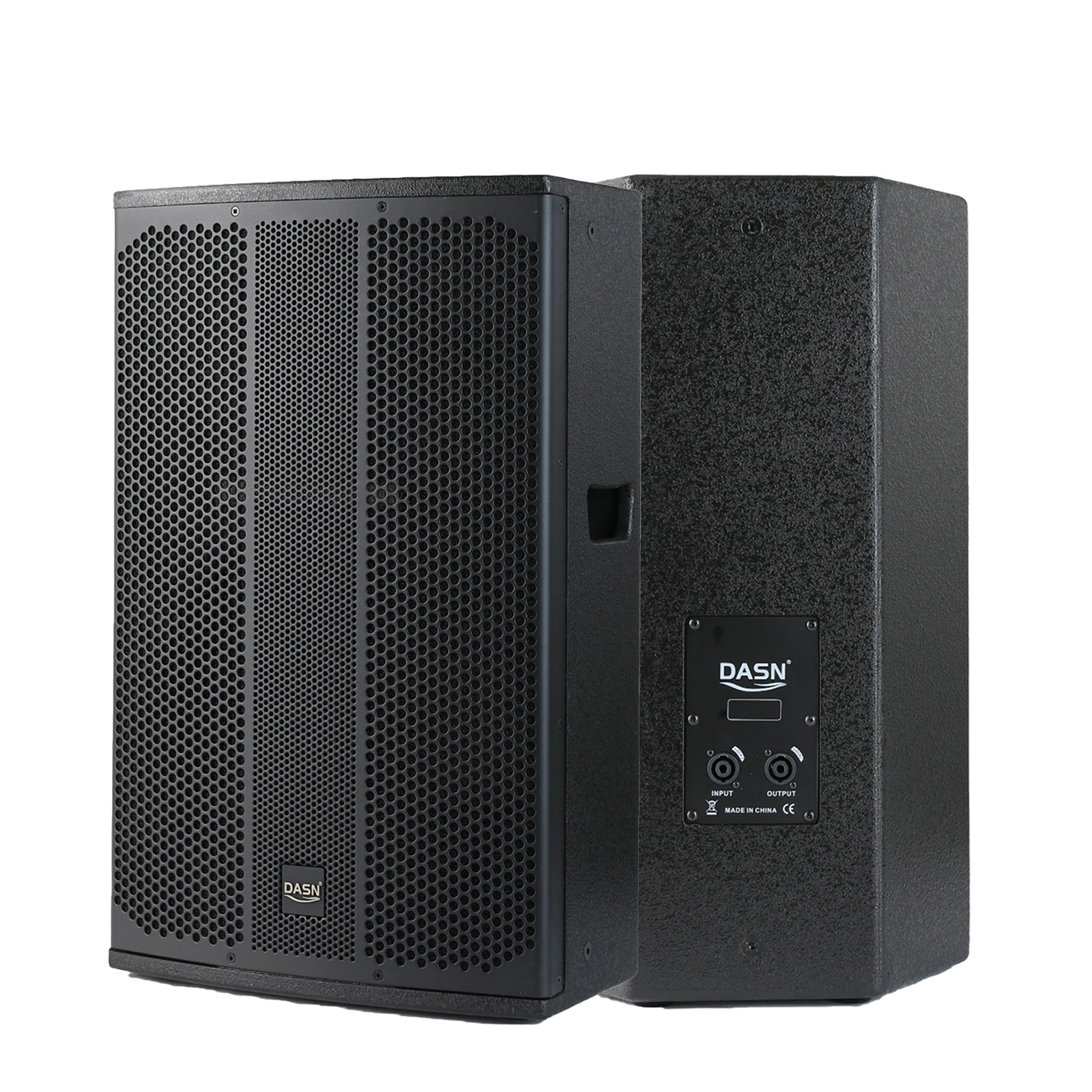 DASN H15 15'' Inch 500W RMS Professional Speaker Home Stage DJ Passive Full Frequency Wooden Cabinet Speakers Sound System