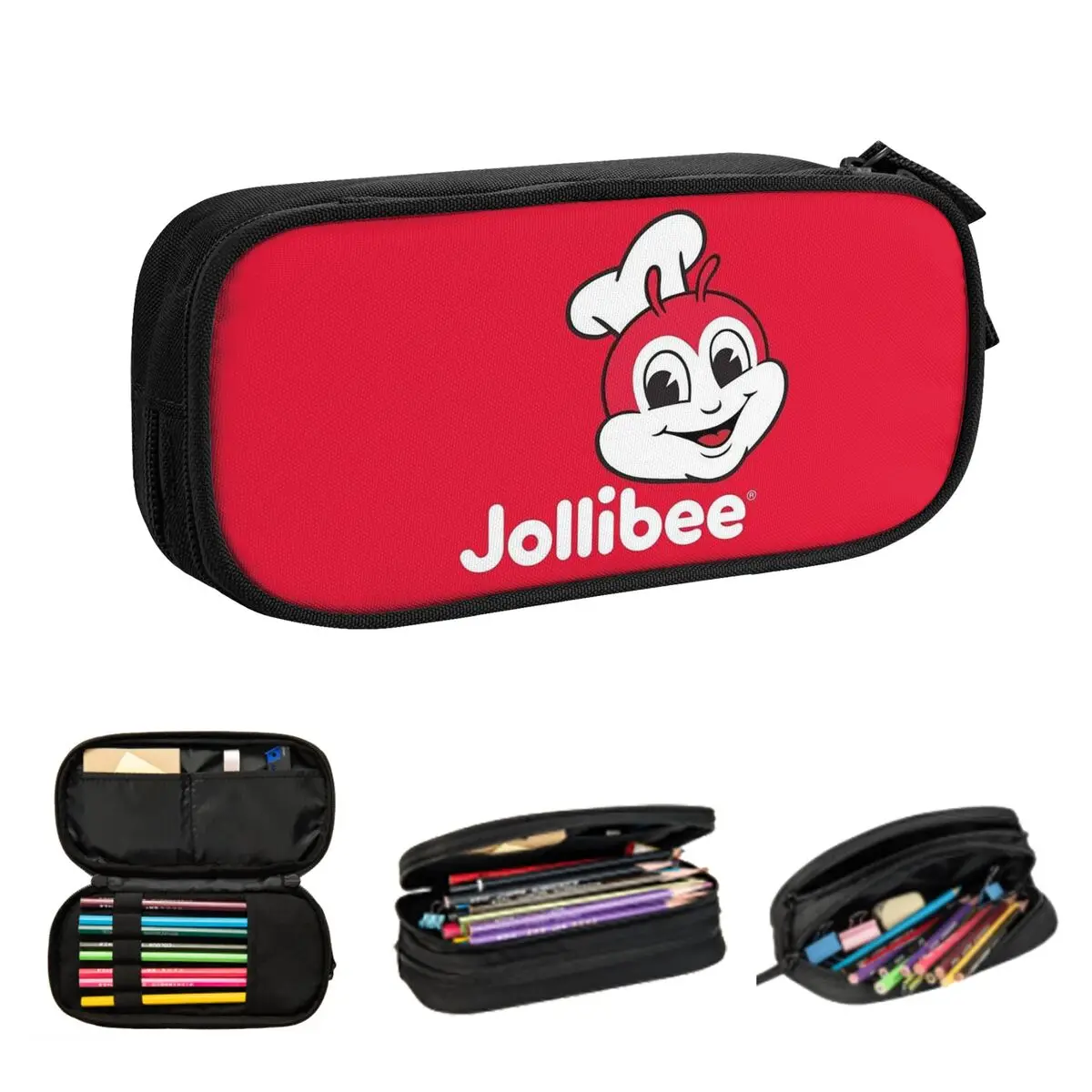 

Jollibee пеналы для студентов школьная коробка для ручек пенал большая сумка для хранения пенал для хранения канцелярских принадлежностей