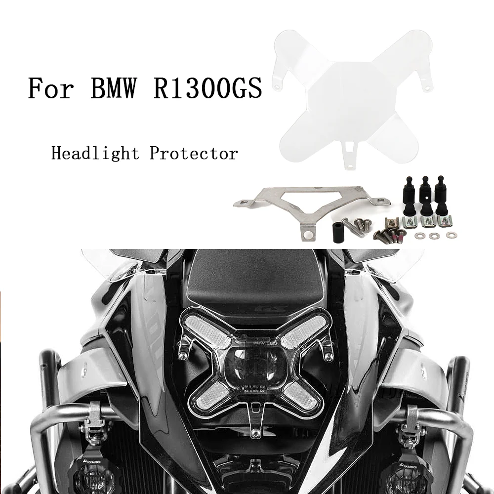 

For BMW R1300GS R 1300 GS Motorcycle Headlight Guard Protector Cover Transparent Headlight Protector