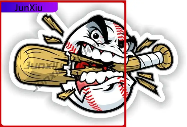 Baseball Sticker Funny Cool Car Cute Boat Wall Fade Resistant Vehicle Decor Vinyl Decal For Car Truck SUV Window Bumper Laptop