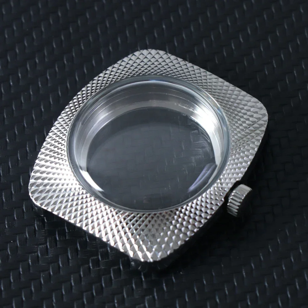 Новый ремешок для часов NH35, аксессуары, корпус 36,5 мм * 41 мм, купольное акриловое стекло для Seiko NH35 NH36, комплект часов с механизмом, корпус