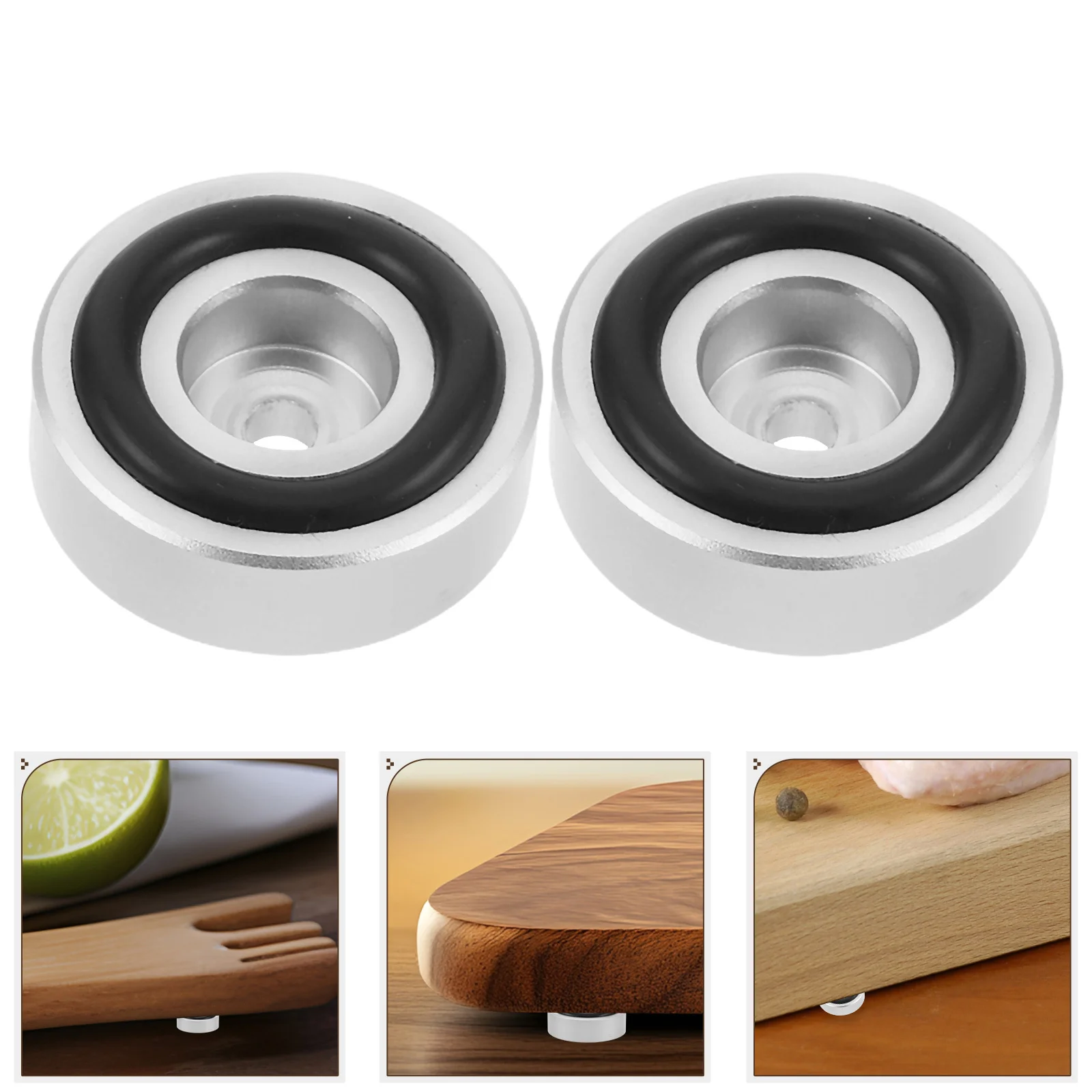 

4Pcs Cutting Board Non Slip Feet - Wood Chopping Board Stabilizer Pads 1.18x0.39 Inch Anti Scratch Bottom Supports for Kitchen