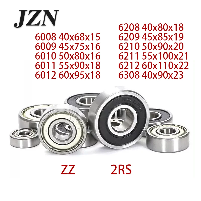 6008 6009 6010 6011 6012 6208 6209 6210 6211 6212 6308 DDU ZZ 2RS High Precision Deep Groove Ball Bearing