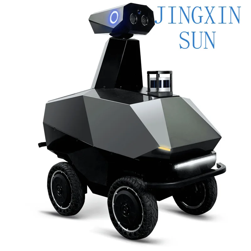 Outdoor patrol robot S5 park parking lot campus inspection, monitoring abnormal warning voice broadcast