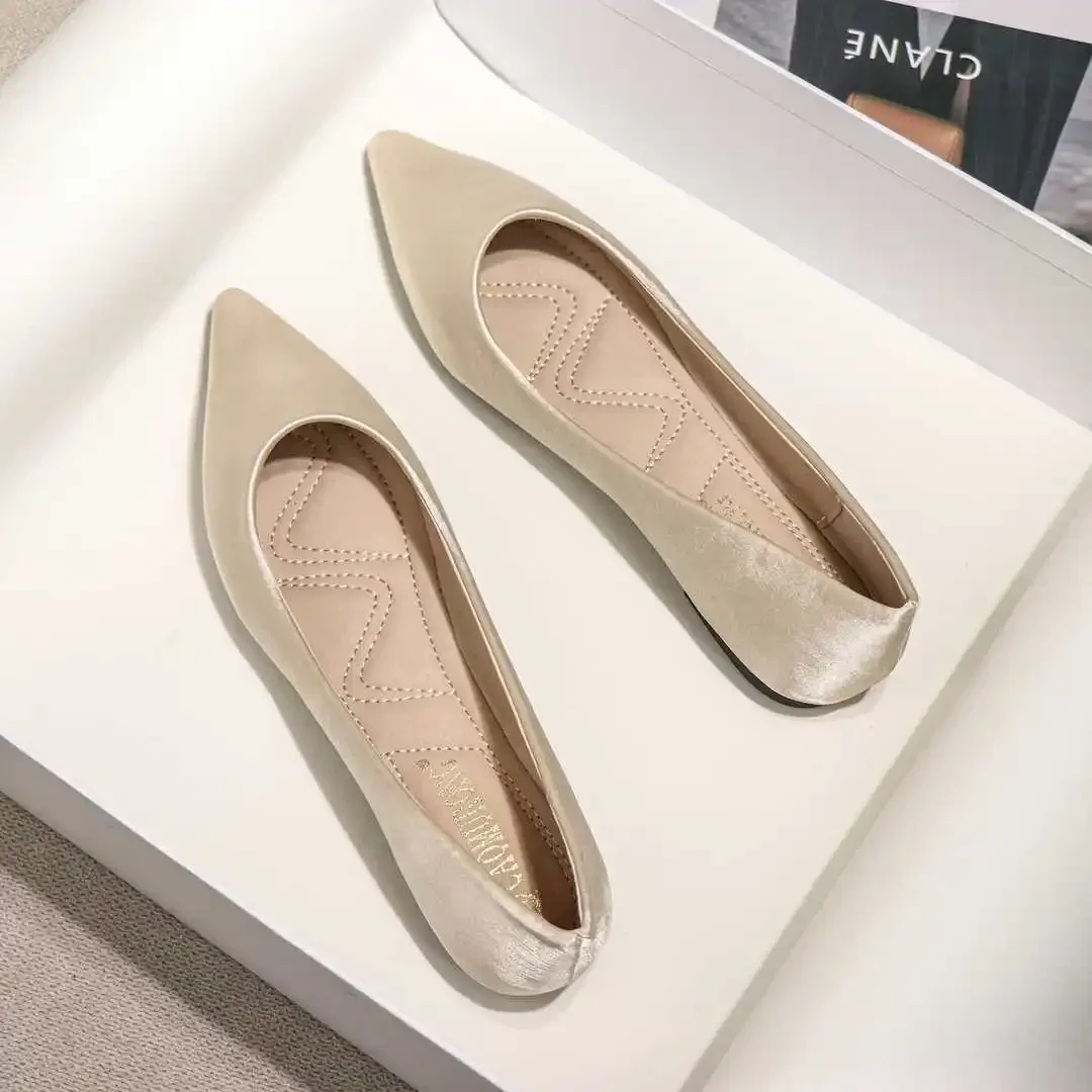 Shoes For Women Wedding Bride Shoe Woman Flats Sexy Pointed Toe Wholesale Elegant And Fashionable Novelties Offer Lastest A