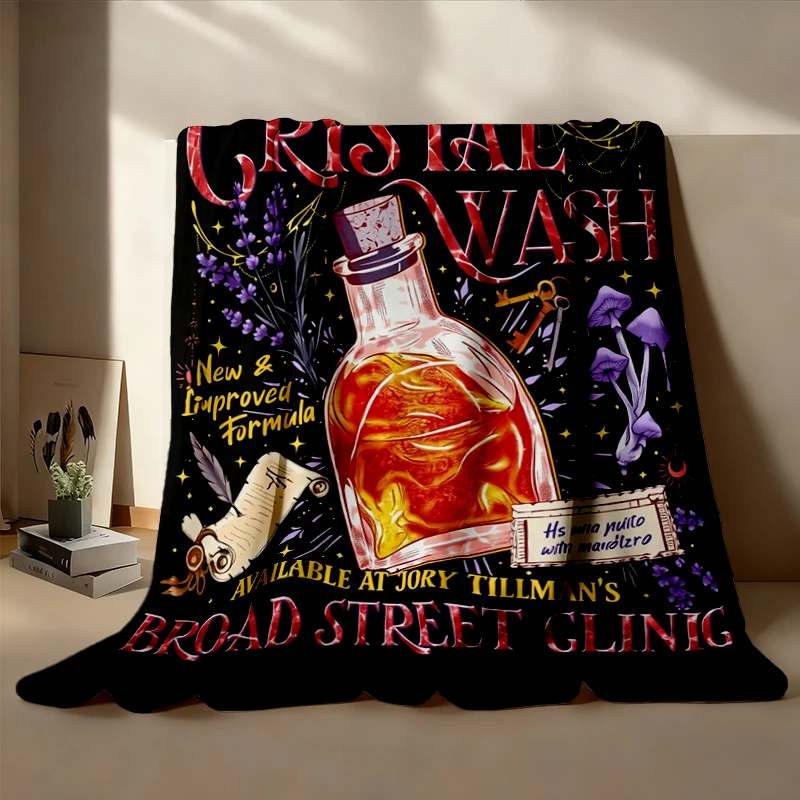 Crystal Wash HWFWM Fantasy Cozy Blanket, He Who Fights with Monsters Warm Blanket, Broad Street Clinic Soft