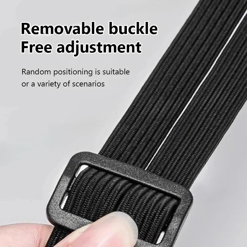 Universeller Motorrad-Gepäckgurt mit Sicherheitshaken, elastischer Koffer- und Helmträger, vielseitiger Netzgurt für Ausrüstungstransport, langlebiges, elegantes Design – Detail 3