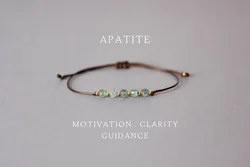 Light Blue Apatite Crystal Bracelet Women's 21st Birthday Gift Exquisite Gemstone Gift Inspiration