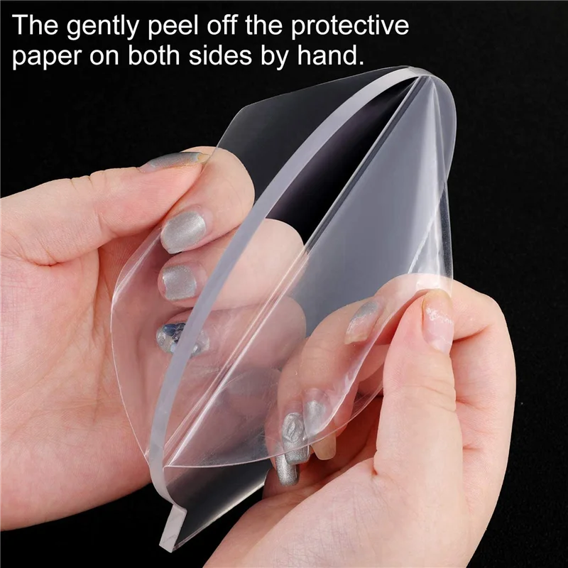 12 قطعة لوح أكريليك شفاف لوحة مستديرة سميكة (4 مللي متر) لوح أكريليك بلاستيكي لقاعدة إضاءة LED ، علامة ، مشاريع عرض ذاتية الصنع-B09B #2