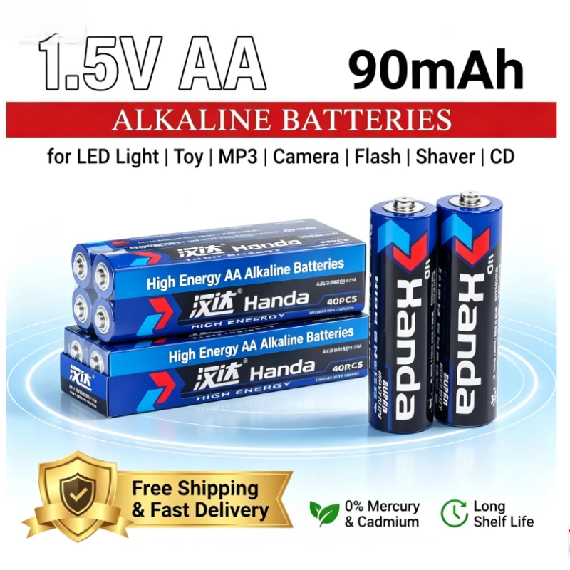 Carbon Zinc AA Battery 1.5V 90mAh Disposable Dry Batteries 1-32PCS For Electronic Toys Flash MP3 Shaver