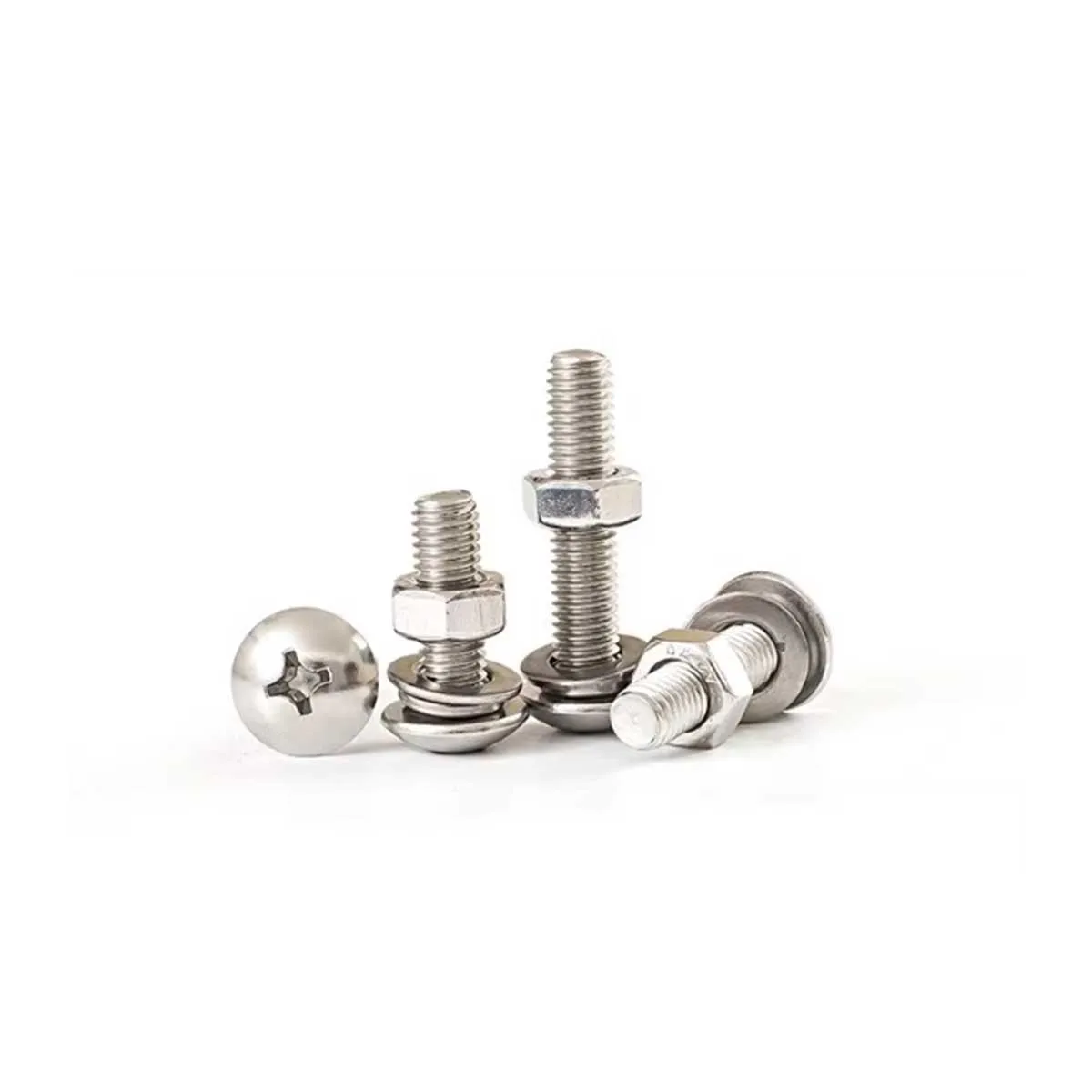 M3M4M5M6 201 Stainless Steel Cross Mushroom Head Screw And Nut Set