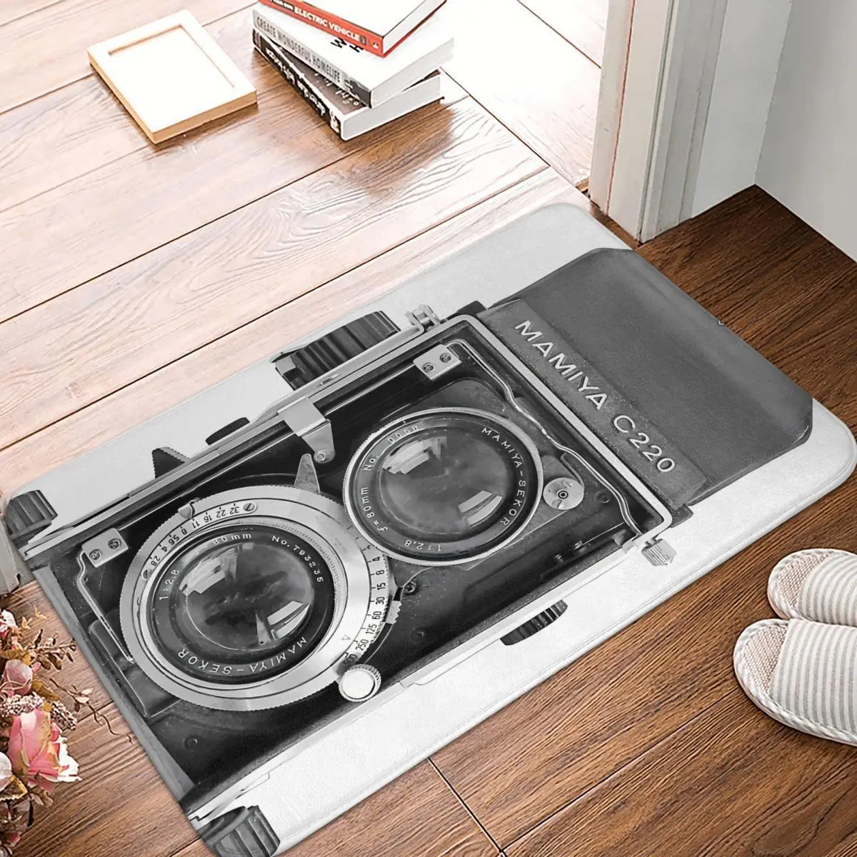 Mamiya C220 Retro Camera Non-Slip Carpet Doormat Living Room Kitchen Mat Entrance Door Home Rug