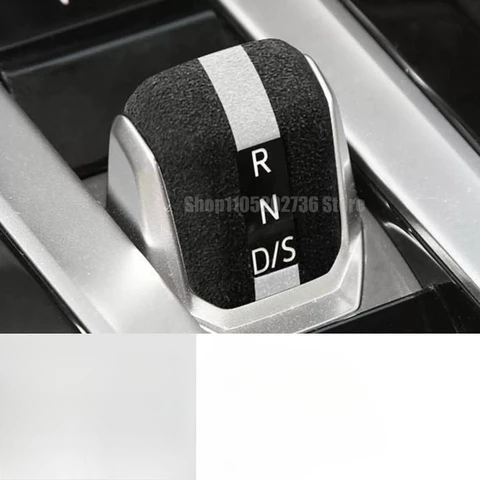 Подходит для Volkswagen Golf 8 MK8 2026 2025 2024 2023 2022 2021: Чехол на ручку КПП из замши с цветовыми блоками