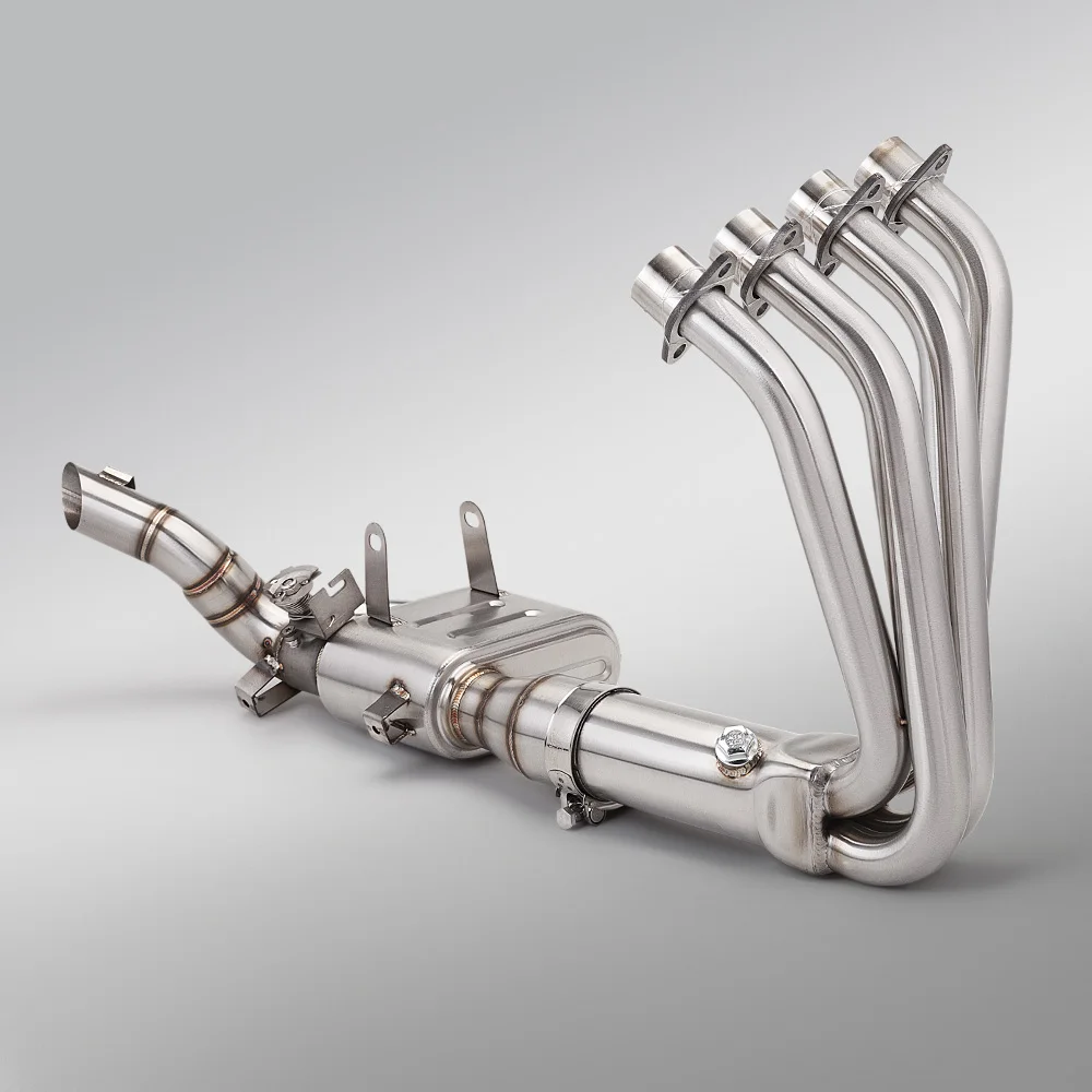Suitable for SRK421 motorcycle high quality stainless steel dual channel valve front exhaust port connected to original exhaust