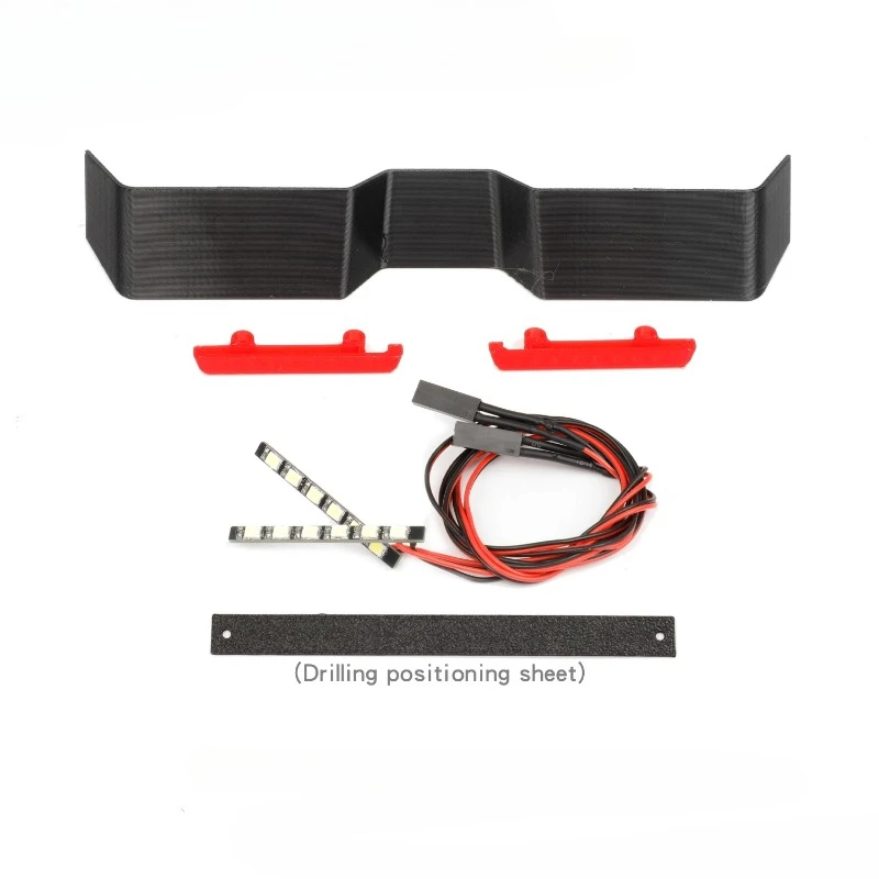 ชุดฝาครอบไฟท้ายจำลอง 1 ชุด สำหรับรถบังคับวิทยุ 1/10 RC Crawler Car Traxxas TRX4 อุปกรณ์เสริมรถบรอนโกรุ่นใหม่