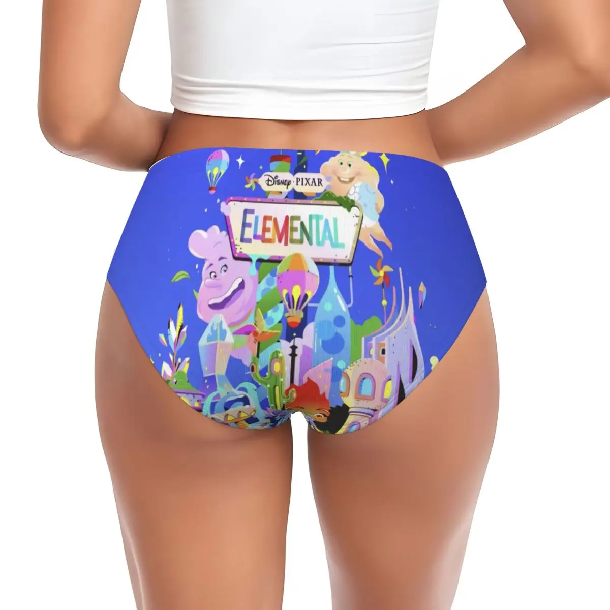 Custom Women Elemental Film Brief Panties Female Soft Cinder Lumen Underwear Underpants