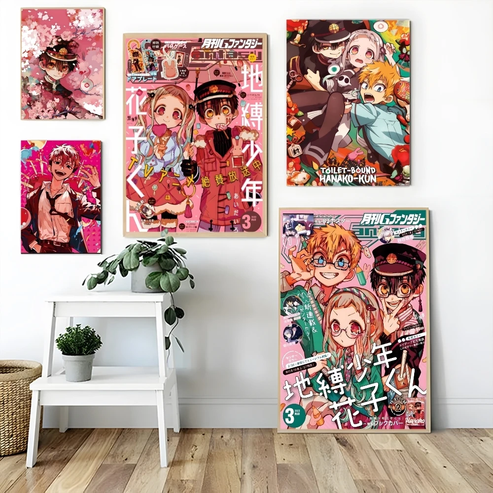 Animation T-Toilet-bound Hanako-kun Poster Premium Decorative Wall Stickers Living Room Home Dormitory Easy to Install No Damage