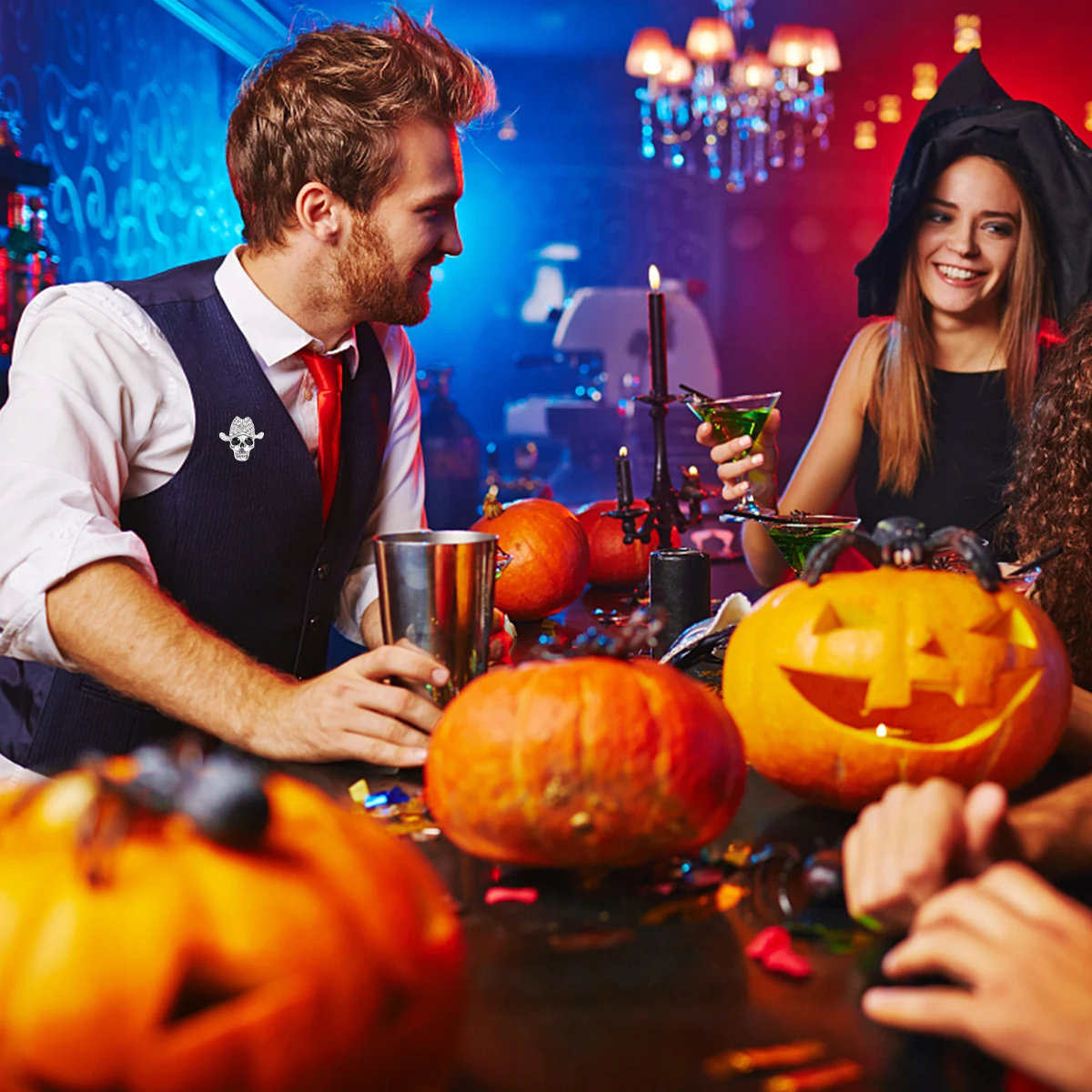   Pirata retro crânio broche miss halloween decoração mulher broches góticos para moda feminina