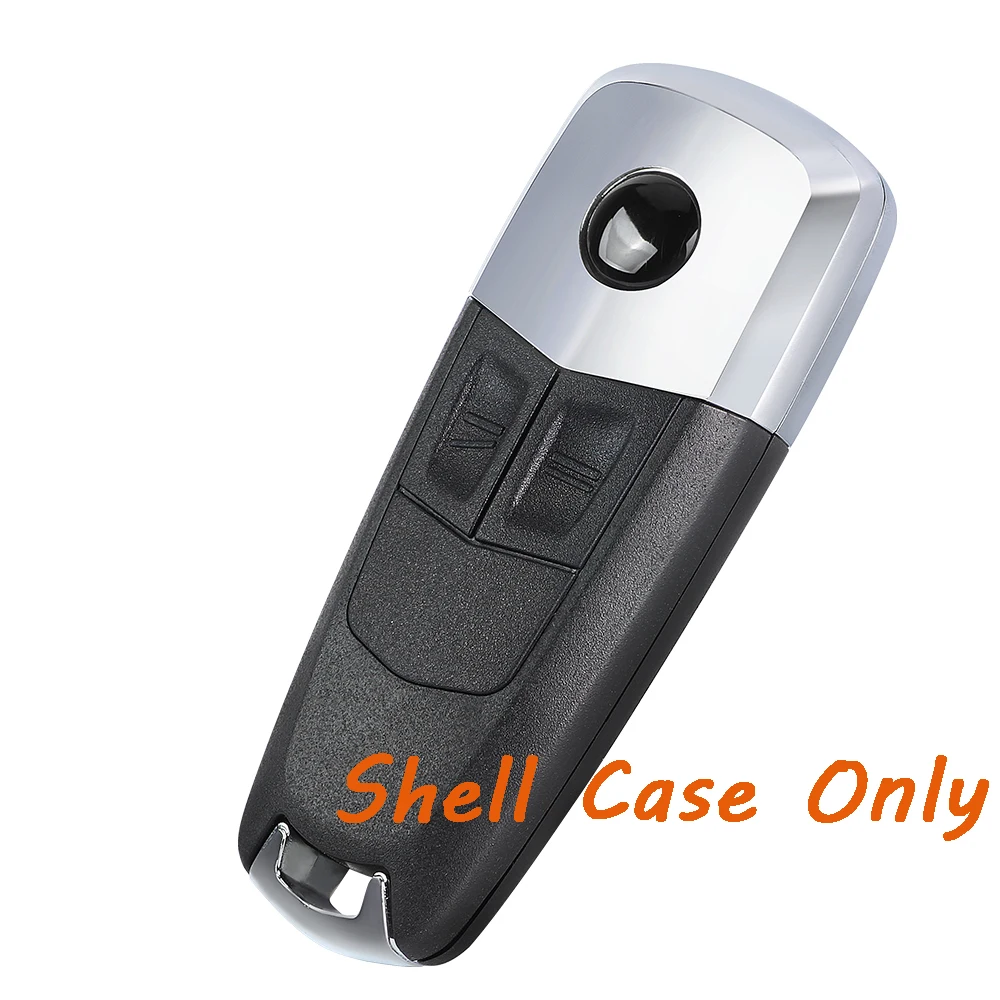 KEYECU Remote Key Shell Case Fob for Opel Astra GTC TT 2-Door Roadster Zafira 2 Buttons Without Logo