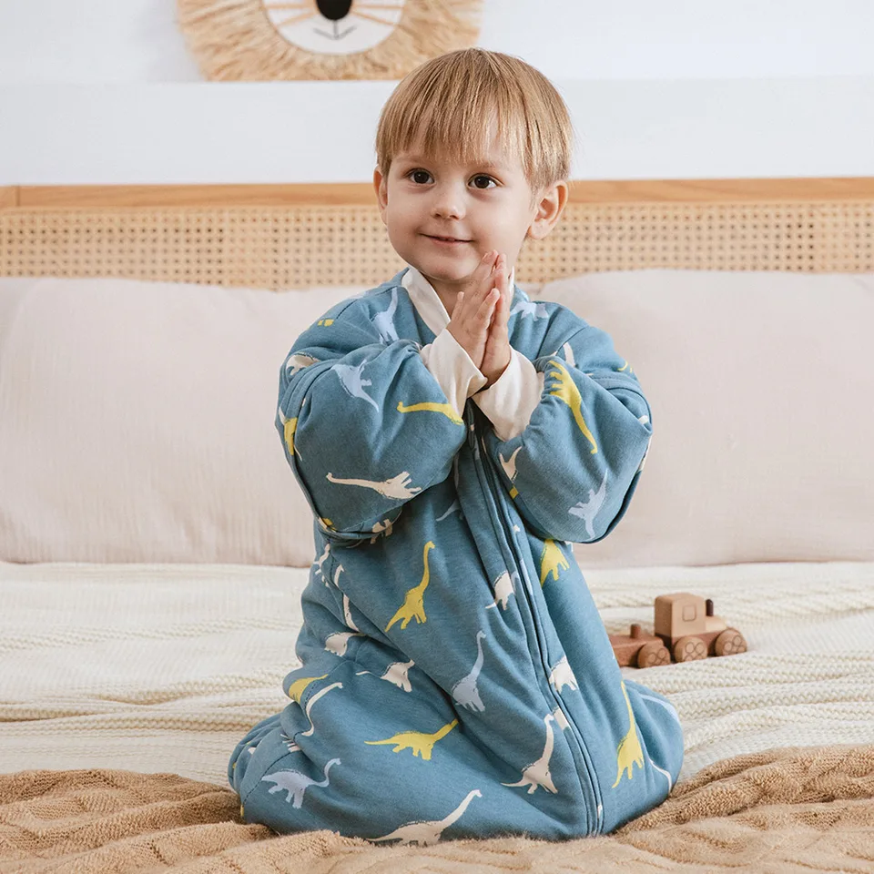 MiuK!ns – Gigoteuse Bébé Hiver 2,5 Tog En Coton Bio, 0-6 Mois, Sans Manches, Fermeture éclair Latérale