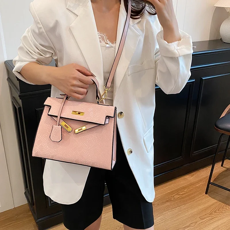 

Модная дизайнерская простая кожаная сумка-мессенджер, женская элегантная сумка через плечо большой вместимости, винтажная пригородная сумка