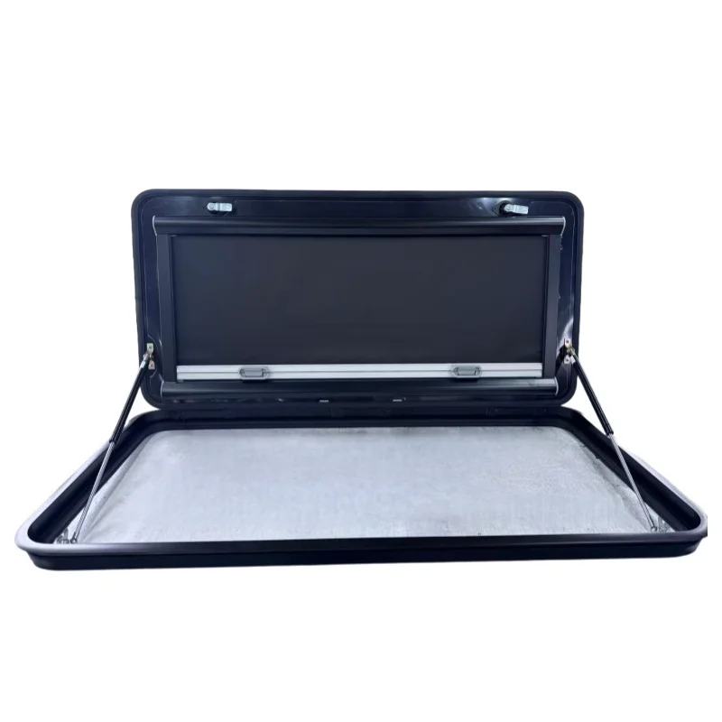 Durable RV Cabin Door with Gas Strut & Push-Out Window Easy Install for Motorhome,Custom Sizes