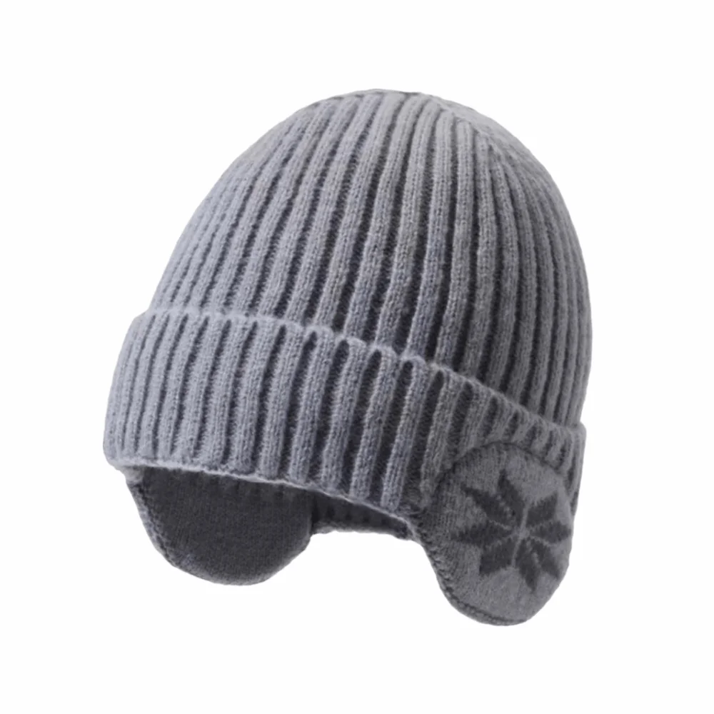 

Fashionable Thermal Winter Knitted Hat Windproof Thickened Fleece Ear Protection Hat Insulated Knitted Beanie Winter Cycling