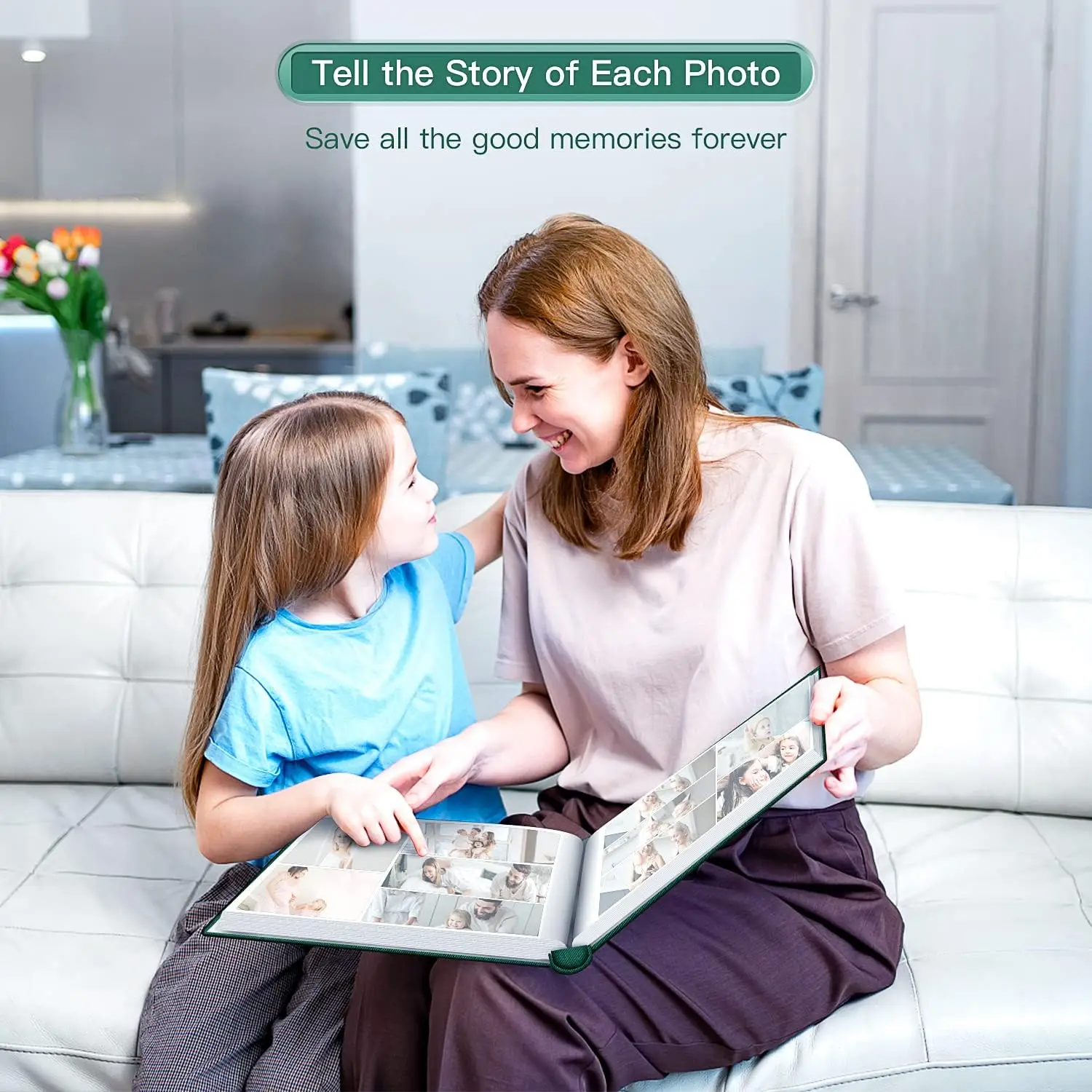 Photo Album 4x6-600 Photos Photo Books with 600 Horizontal and Vertical Pockets,Linen Cover Albums for Family Wedding An