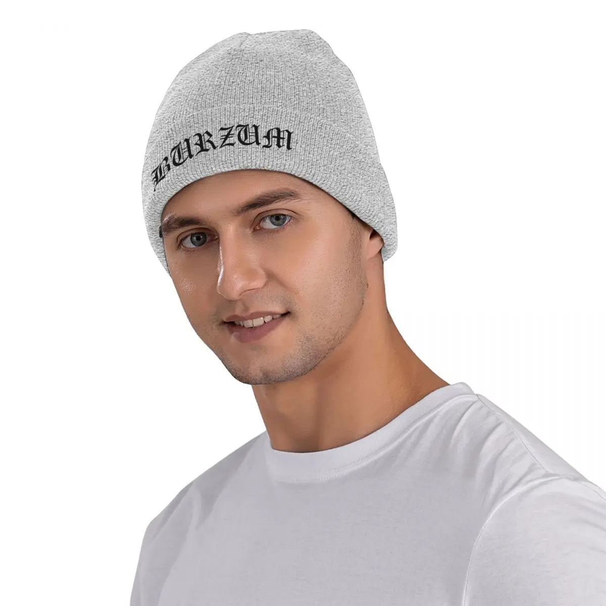 Burzums Band Knit Hat Beanie Winter Hats Warm Fashion Rock Band Logo Caps for Men Women