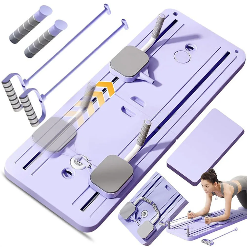 

Home Commercial Folding Pilates Plate Multifunctional Reformer Abdominal Core Trainer