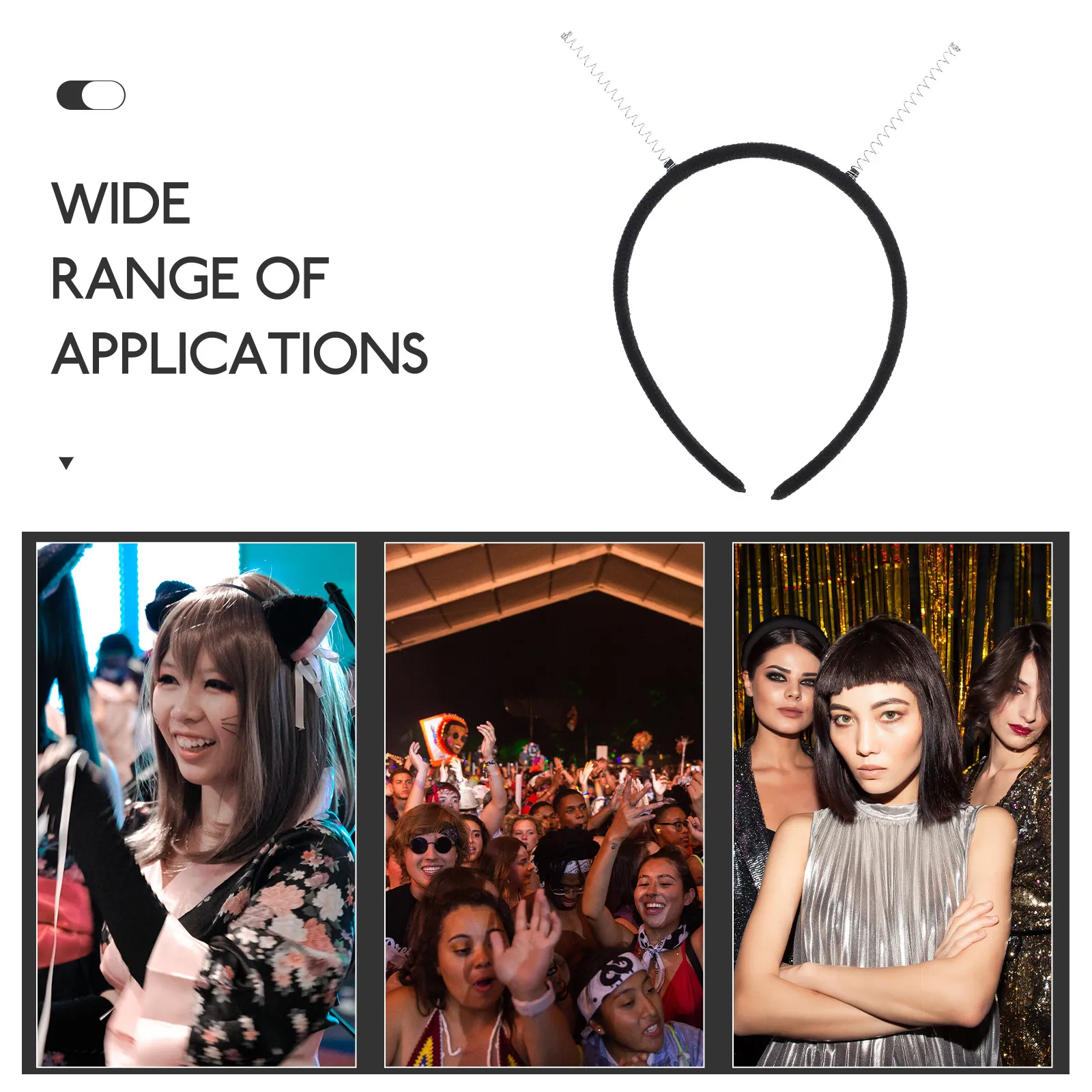 10 Pcs Diy Spring Antenna Headband Alien Costume Accessory Party Headband Headwear Cosplay Theme Adult Diy Spring Hairbands