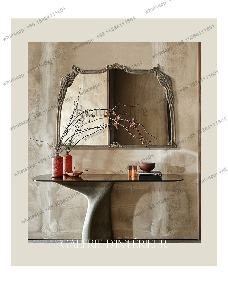 Classic vanity mirror Large size to create exquisite vanity corner Elegant exquisite vanity mirror