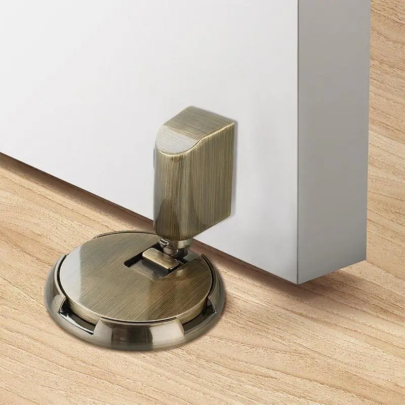 Windproof Door Stopper Indoor No Magnetic Invisible Door Stops Adjustable Windproof Door Stopper Keep Door Open