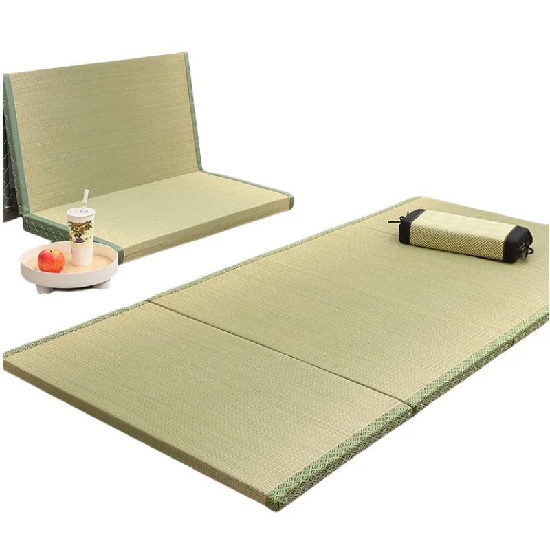 Foldable Japanese Tatami Mat Filling Coconut Fiber Rectangle Large Carpet Apartment Bedroom Sleeping Flooring Futon Mattress