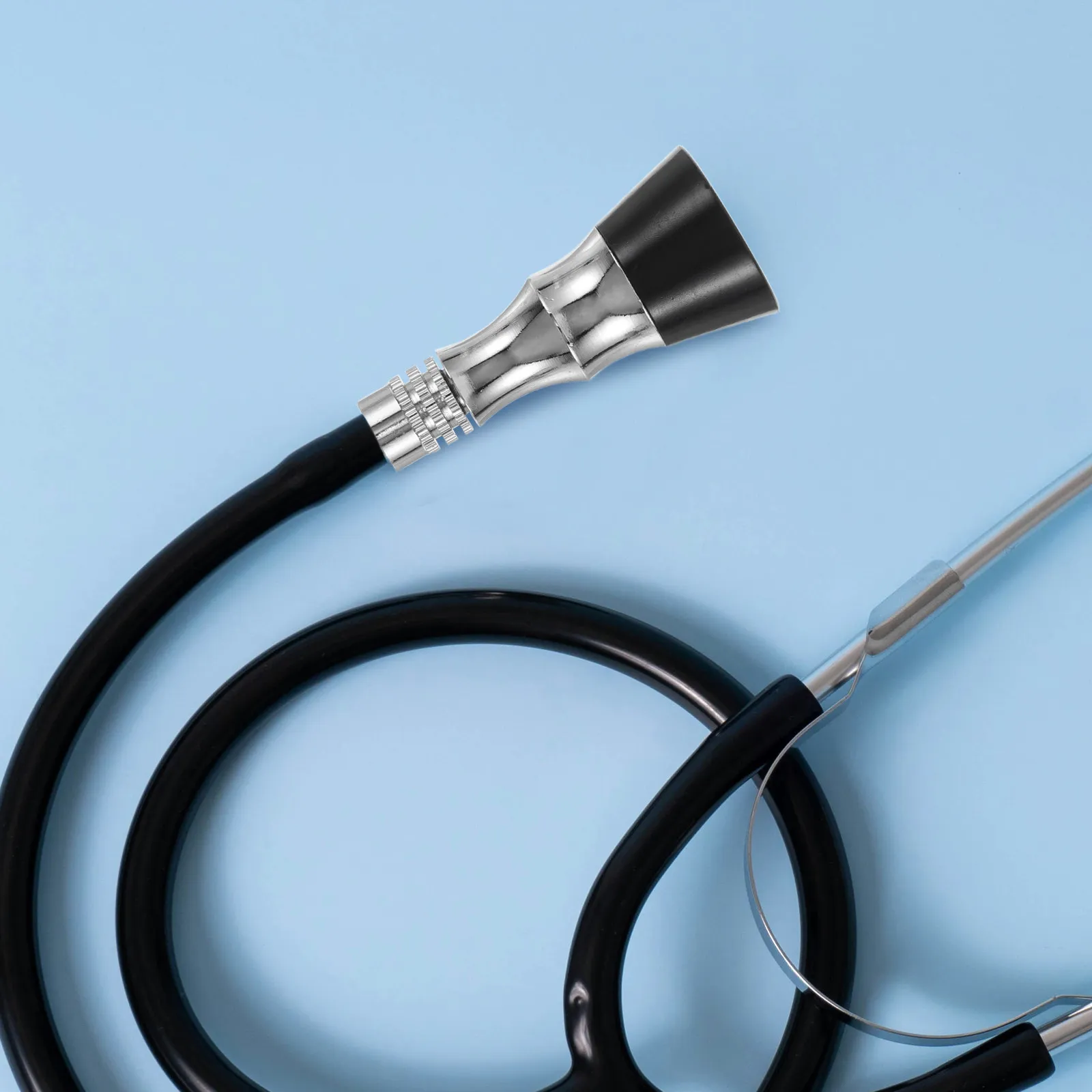 1Set Stethoscope Replacement Head Metal Chestpiece Diagnostic Tool Spare Parts Connection Cap Nursing Accessories Repair