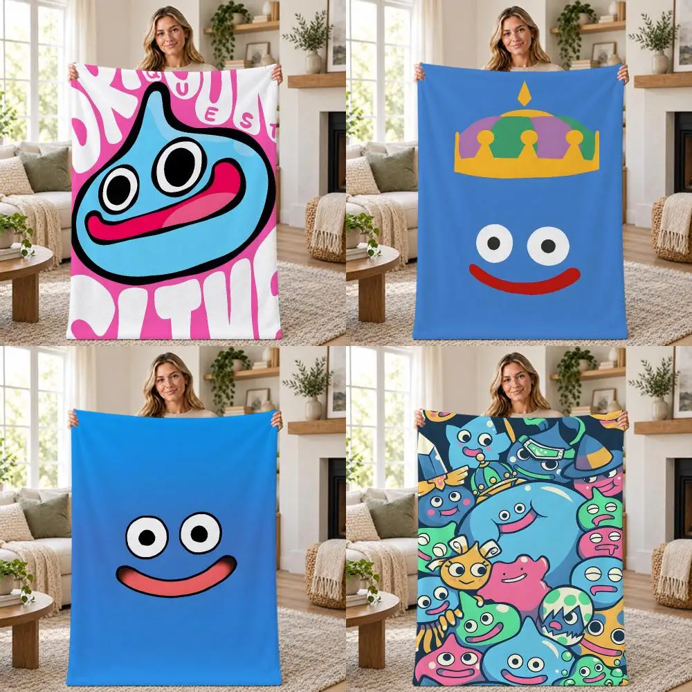 Game Fantasy Dragon Quest Throw Soft Warm Flannel Throw Blanket for Sofa Bed Office Home Holiday Gift All Season