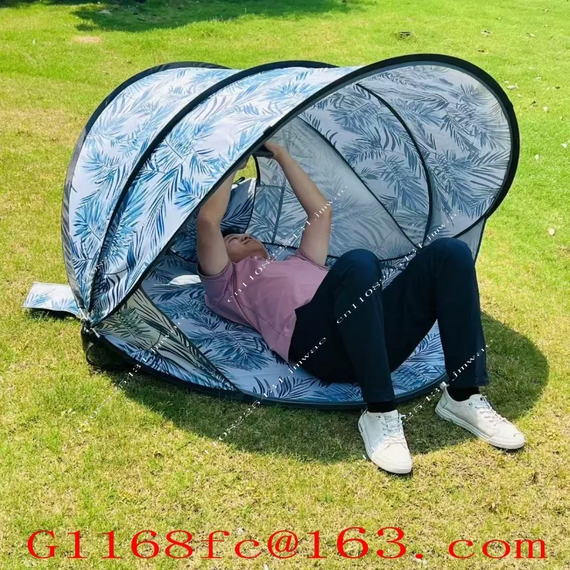 Beach Tent with Sunscreen Protection - Windproof Waterproof Canopy Fully Automatic Quick Setup for Outing Supplies