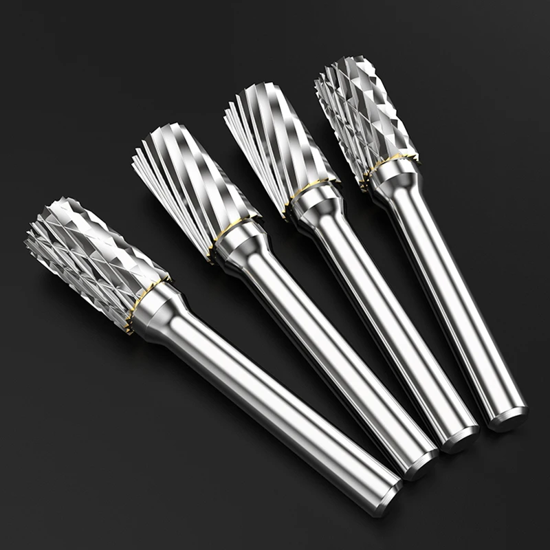 1/3/5Pcs L/M-Type Hard Alloy Rotary File Blade Diameter 6-16mm Metal Electric Grinder Head Rotating Filing Shank Diameter 6mm