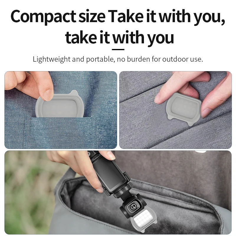 STARTRC 마그네틱 필 라이트 마운트 브래킷 포함, DJI Osmo 포켓 3 카메라 액세서리, 고양이 귀 LED 조명, 따뜻하고 부드러운 조명