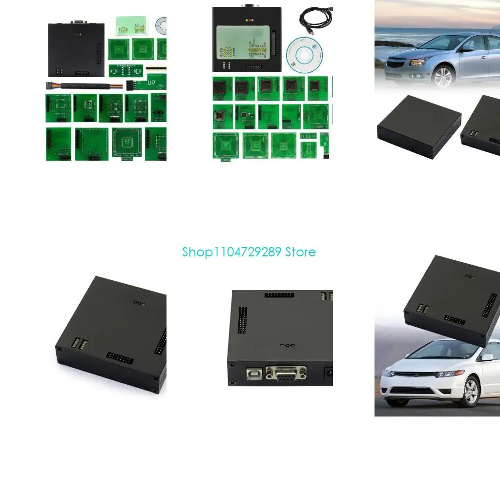 D8KE XPROG V5.55 Car Black Metal Box Programmer Chip Tuning Tool with Full Adapters