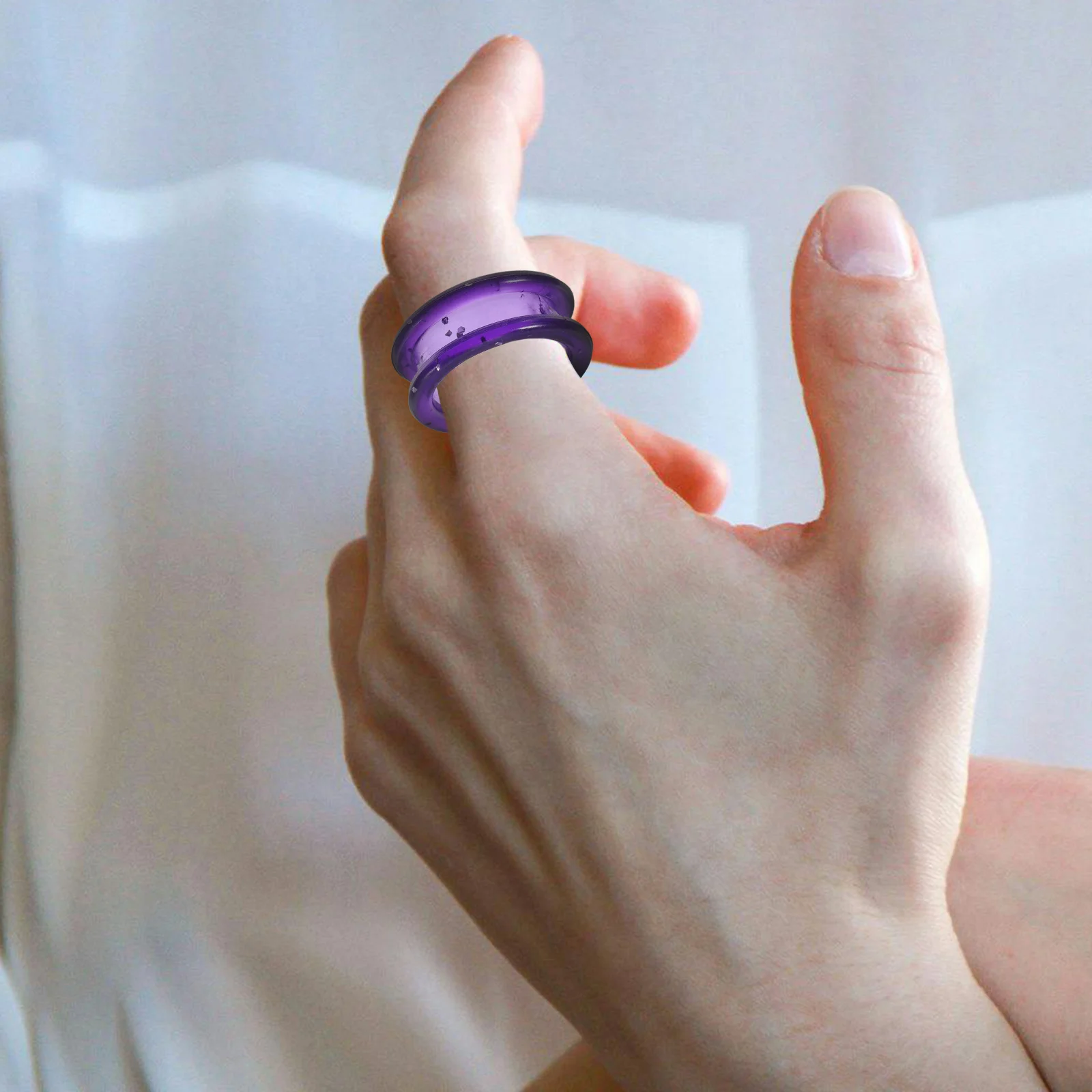 12Pcs Scissor Finger Rings Silicone Grips for Grooming Tools Precision Handling Reduced Fatigue Colorful Set for Pet Hair