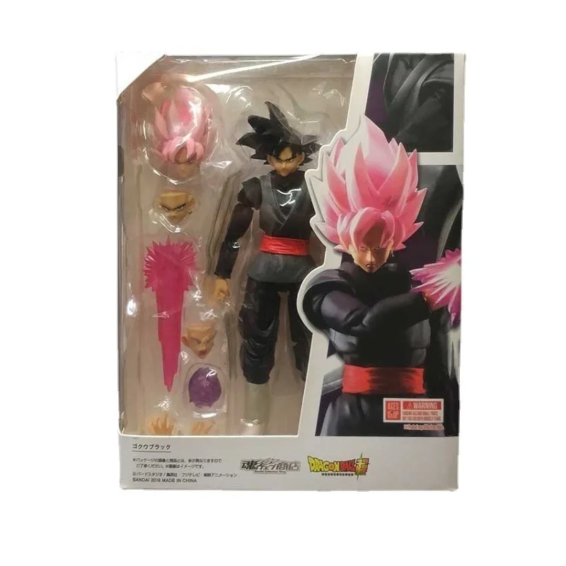 New Dragon Ball Black Goku Zamasu Anime Action Figure Super Saiyan Movie Version Dbz Model With Multiple Accessories Toys Gifts view 5