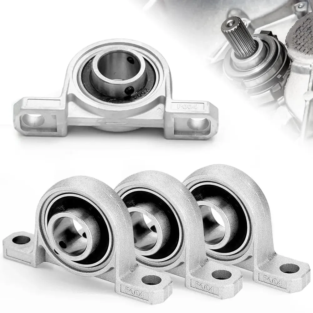 Zinc Alloy Pillow Block Bearing KP08 KFL08 8mm Inner Bore Shaft Rod Bearings Brackets Self-Alignment Mounted Ball Bearings