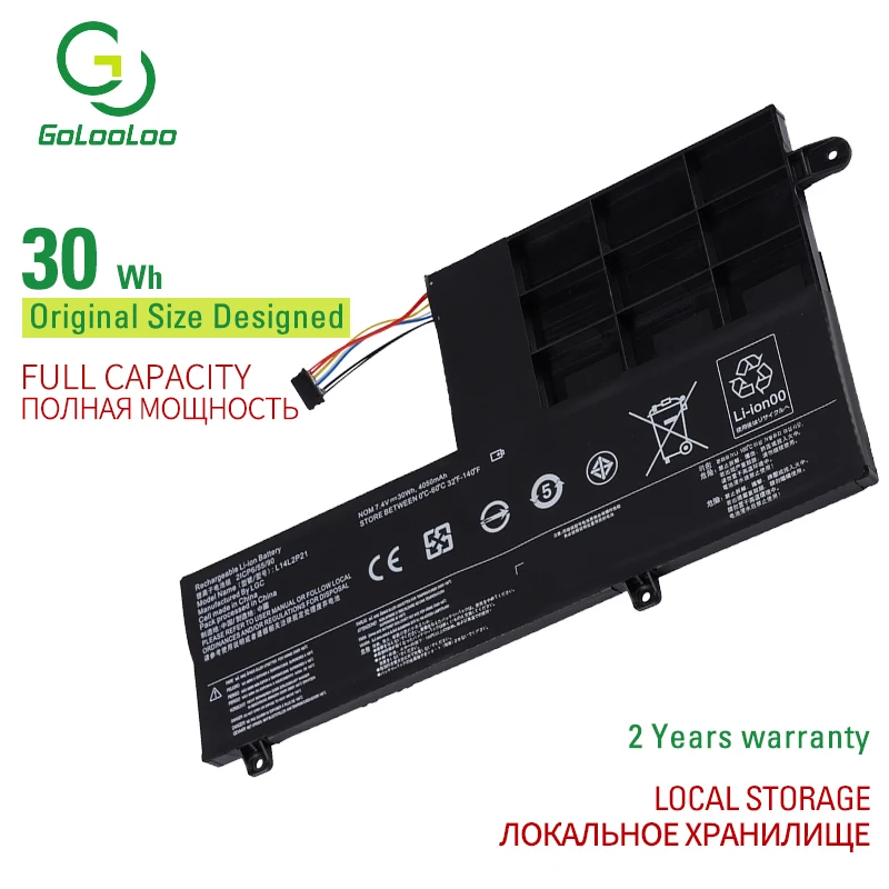 Golooloo L14M2P21 L14L2P21 Battery For Lenovo IdeaPad Flex3 300S 310S 330S Yoga 510S 520S 500 151BD 14ISK 15ISK 14IKB 15IKB S41