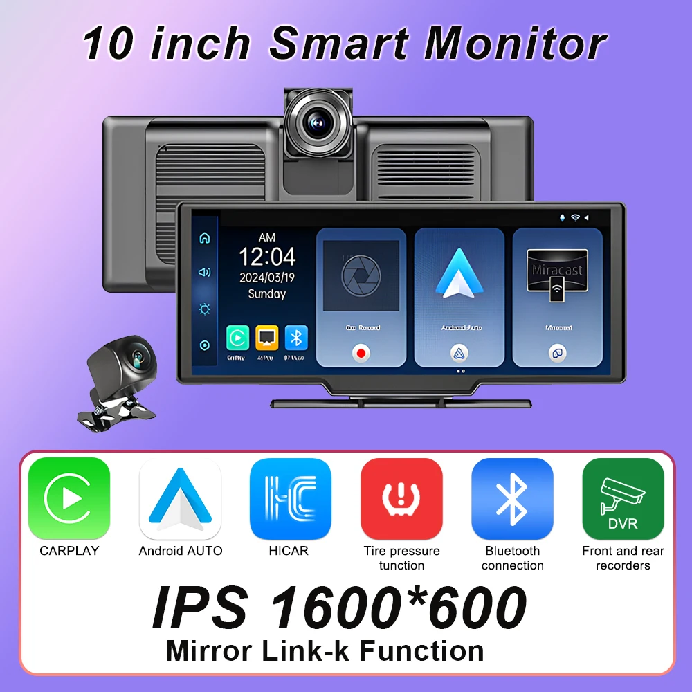 

10.26 inch Smart Carplay Android auto Car Radio For Nissan Toyota Kia Honda Hyundai VW Universal Audio Multimedia Player WIFI