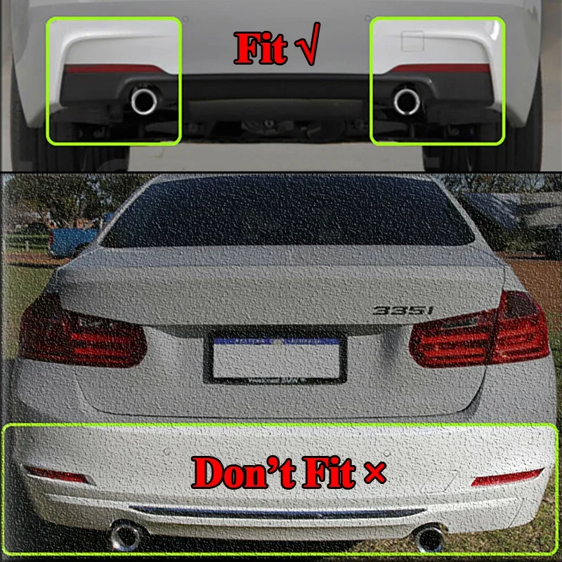 Rear Bumper Lip Diffuser for BMW 3 Series F30 F31 2012-2018 M Sport Rear Bumper Protection Rear Lip Surround