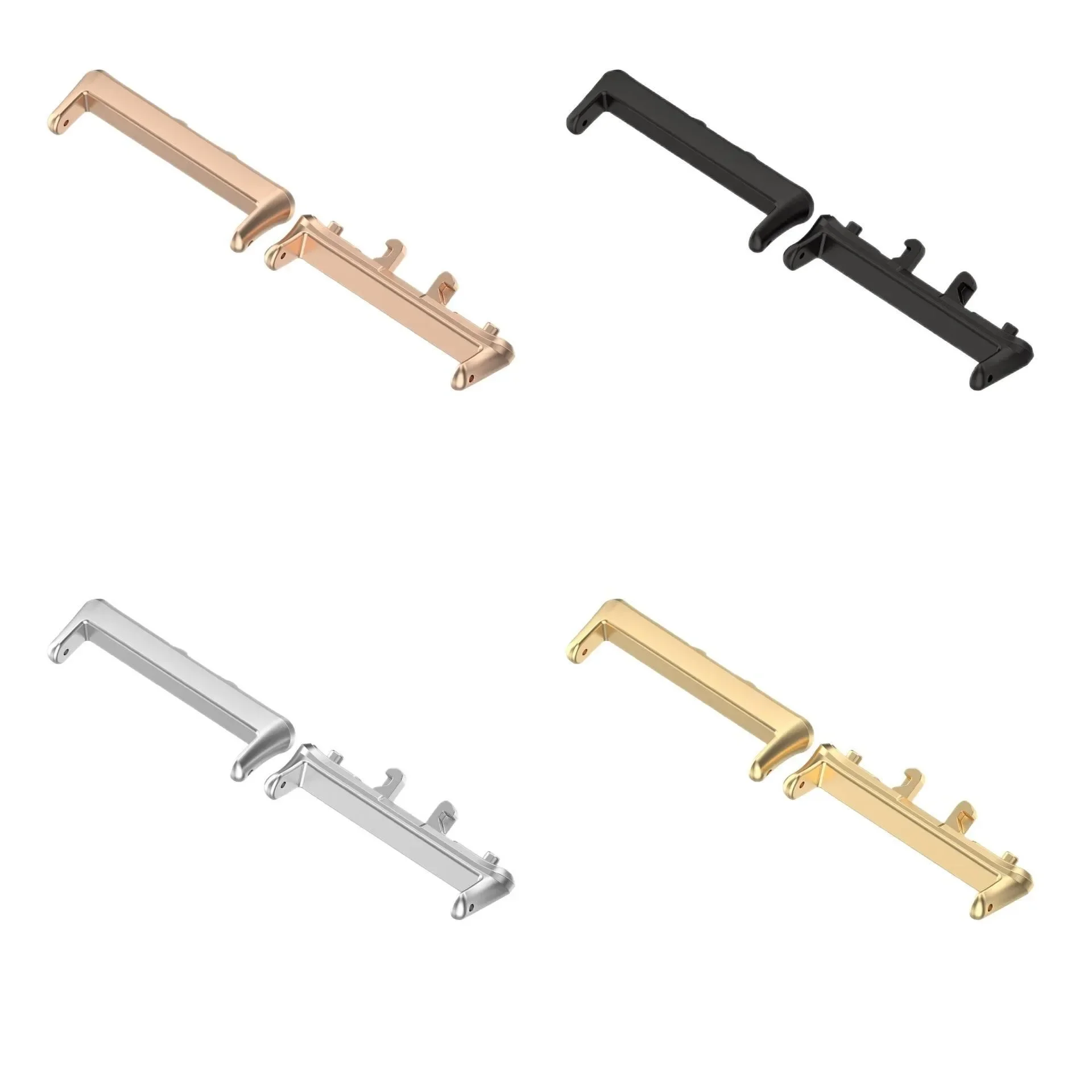 

For Samsung Galaxy Fit3 Fit 3 Adapter 18mm Connector Watchband Strap Metal Alloy Bracelet Accessories TMOWUK