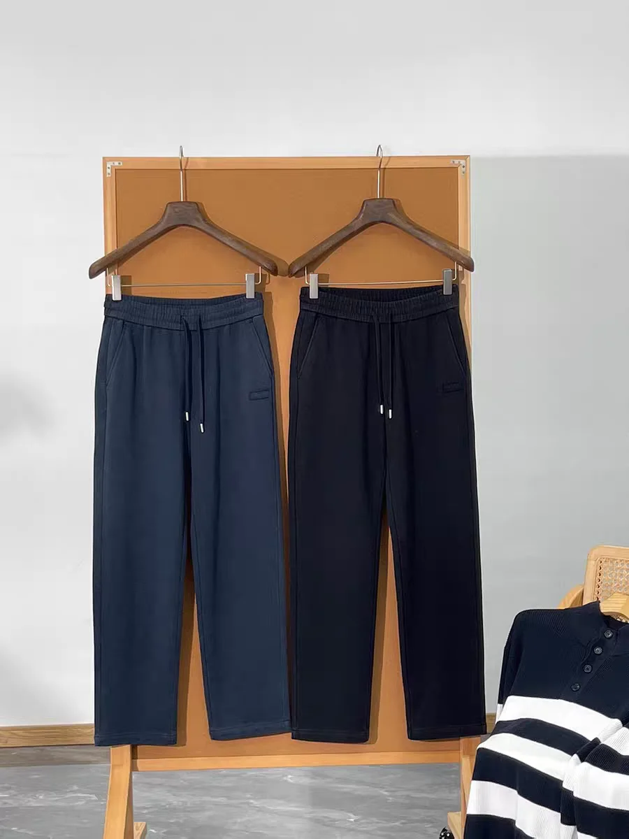 

Men's Autumn Winter Faion Straight Leg Casual Pants Dstring Elastic Waist Stone inding Proc Vintage Sle Sweatpants