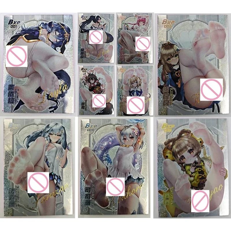 

Anime Goddess Story Barbara Kirara BXP White Silk Temptation Series Collector Cards Christmas Birthday Gift Children's Toys