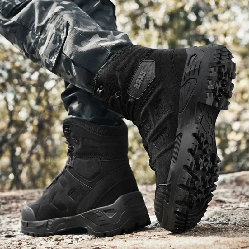 

Outdoor Hiking Must 307 Men's Tactical Training Military Boots Large Size Non-slip Breathable Wear-resistant Shoes Size 39-47